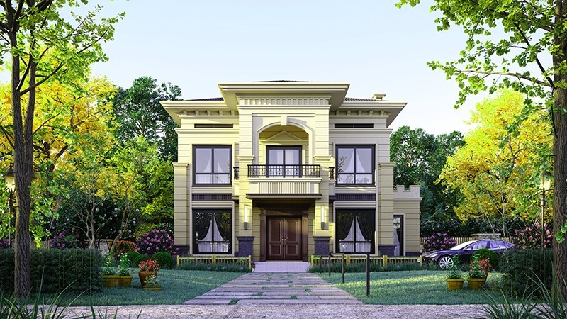 长寿中式合院住宅，开放庭院与邻里乡亲更亲近